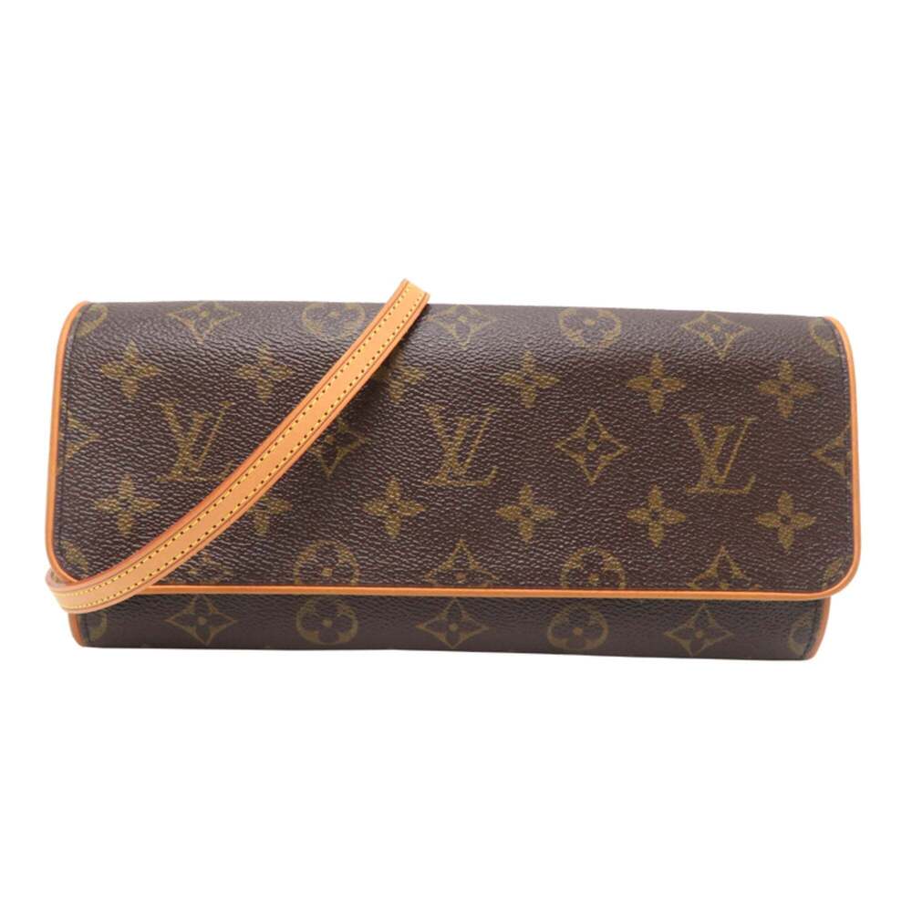 LOUIS VUITTON Authentic Brown Monogram Pochette Shoulder Bag